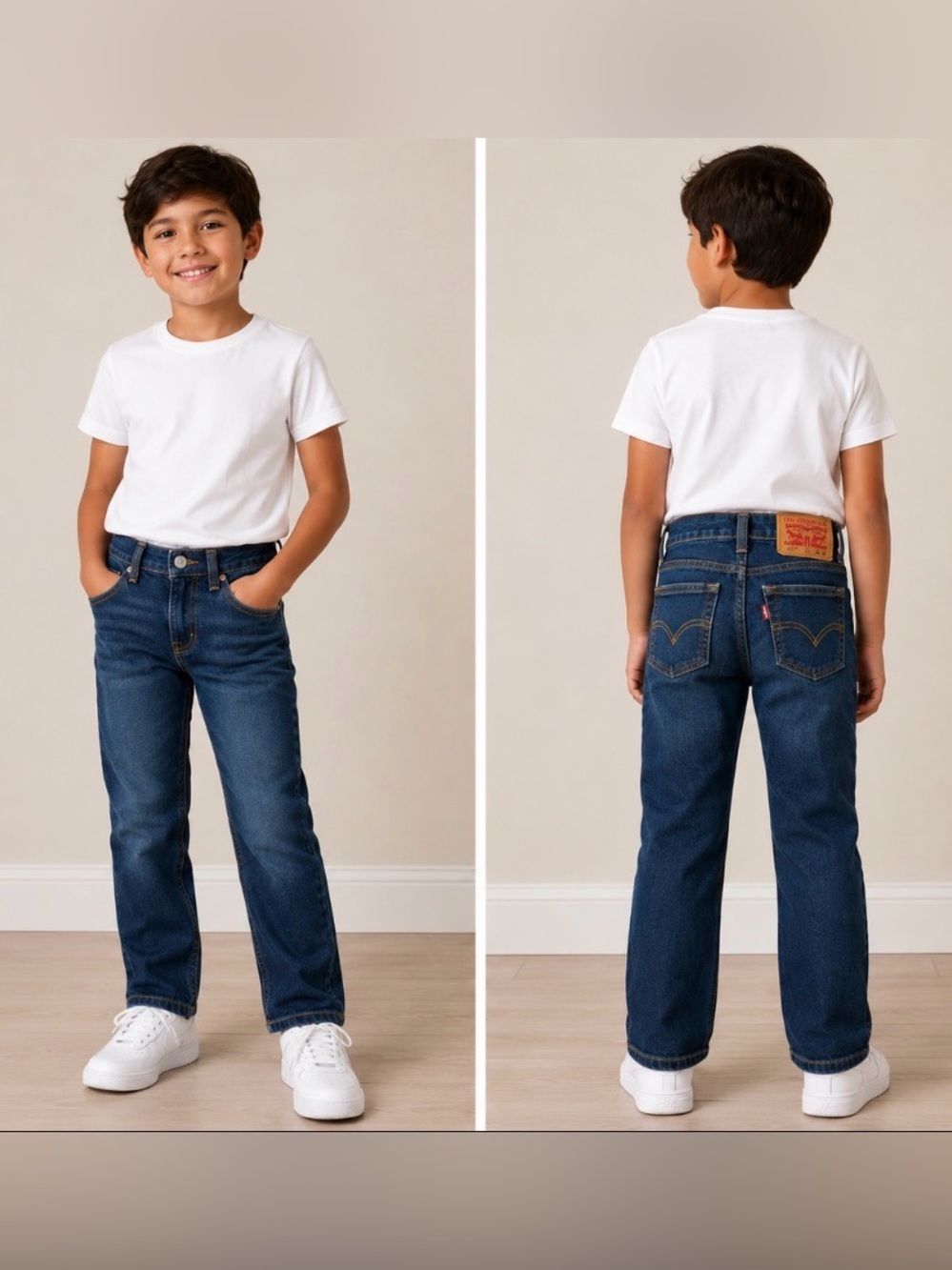 Levi's 511 Slim Boys Dark Blue Straight-Leg Jeans